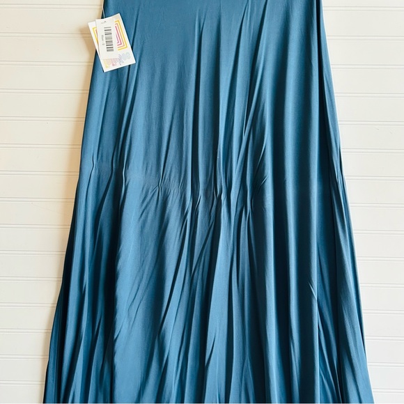 NWT Maxi Skirt Dress Lularoe Small Maxi SOLID Blue - Picture 5 of 5